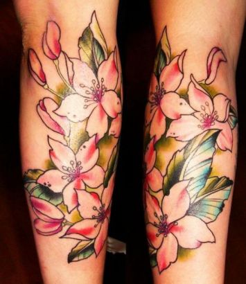 Flowers Tat Design Image 